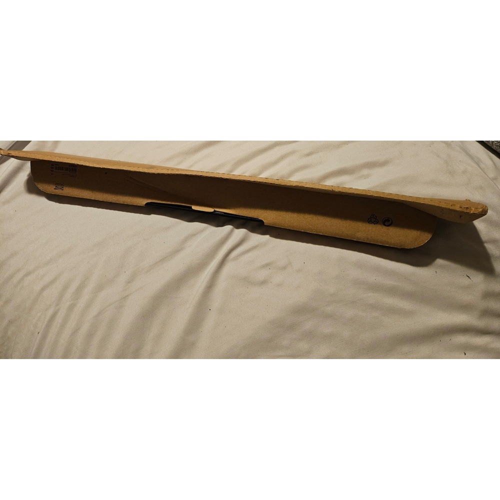 IKEA Kroken Rail Black Wall Mounted Towel Utensil Rack 23.5" Industrial Bathroom - Picture 5 of 6
